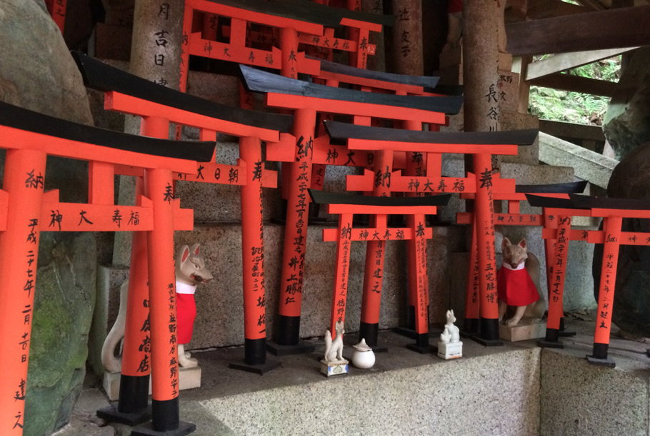 Petits torii Fushimi Inari Taisha Kyoto