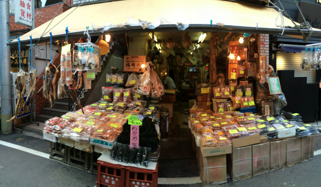 Tsukiji-poissons-sechés