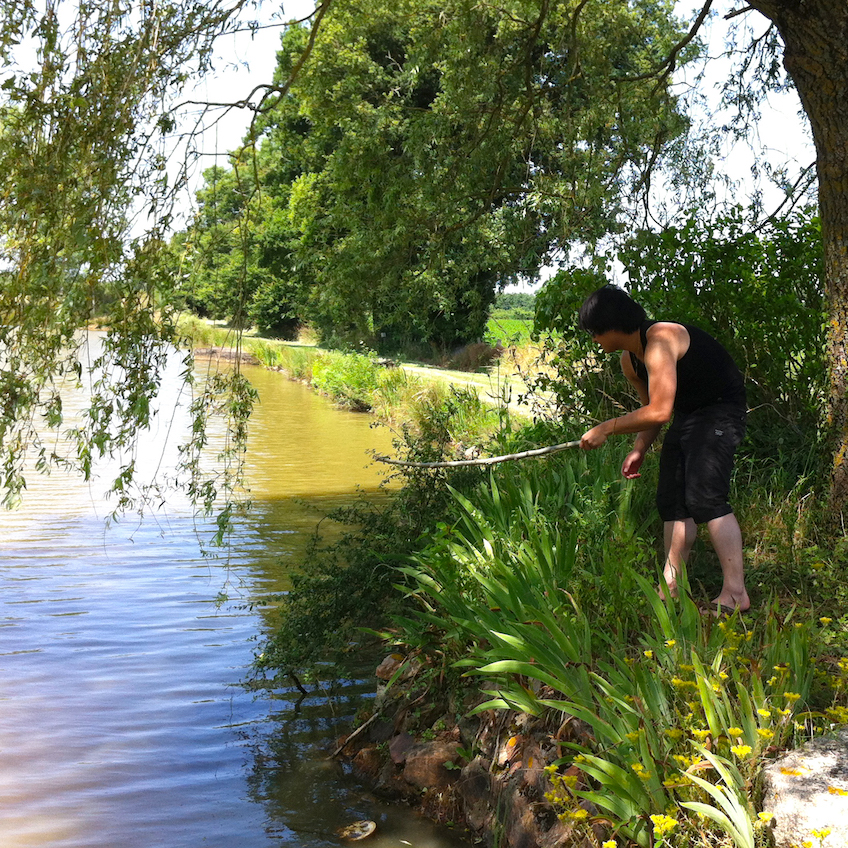 Week-end-ferme-Poitou-peche-grenouille-etang