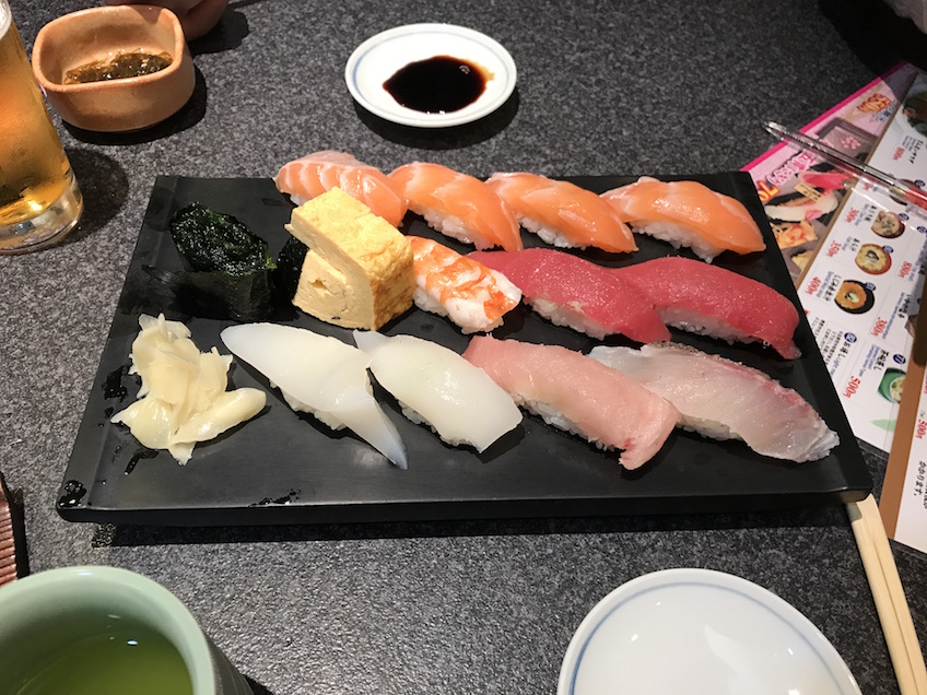 Plateau sushi nigiri