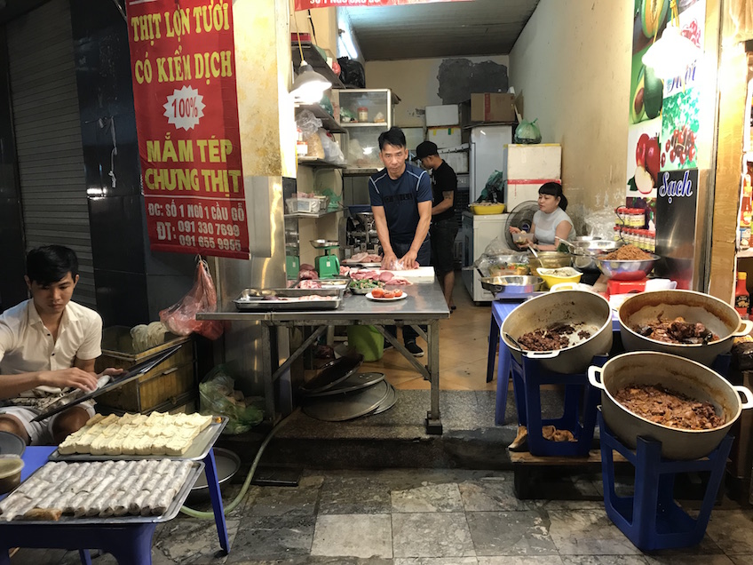 Hanoi Vieux Quartier street food
