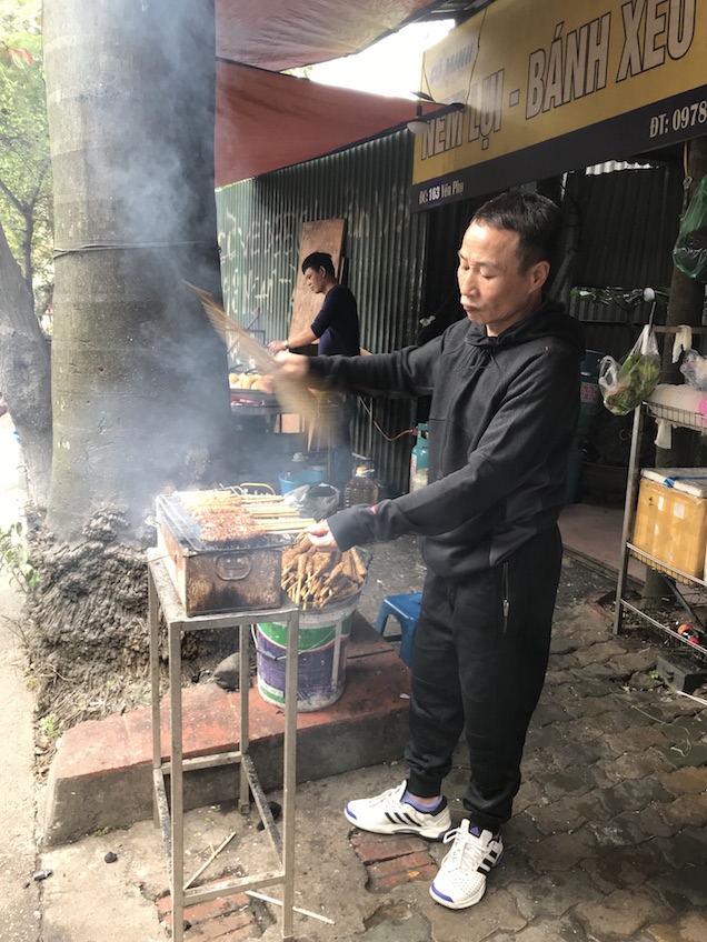 Hanoi barbecue street food