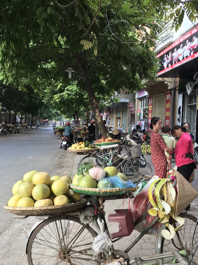 Hanoi fruits marchand ambulant