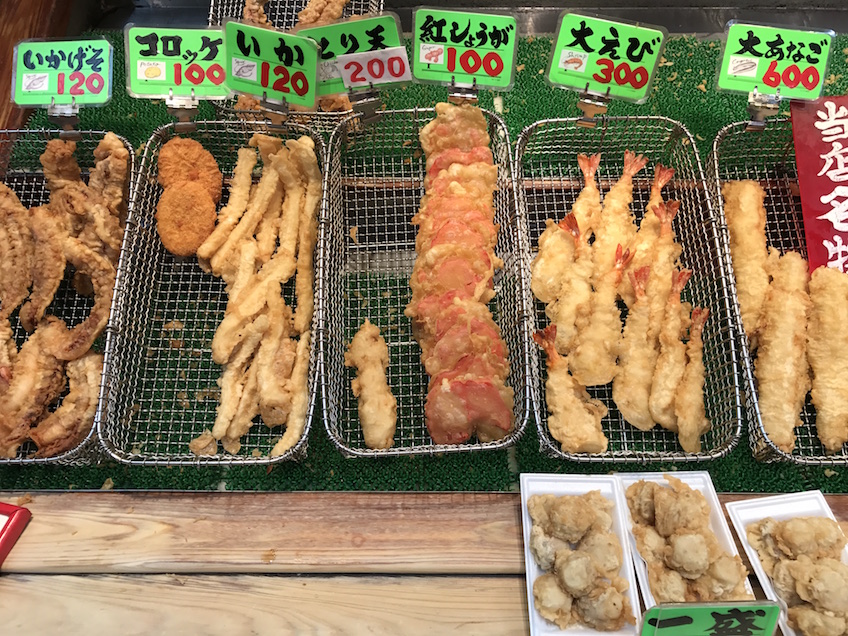 Tempura marché Osaka