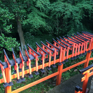 Torii offrandes Sanctuaire Fushimi Inari Taisha Kyoto